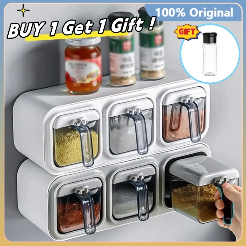 

Кухонный гаджет, стильный органайзер, прозрачный контейнер для хранения, универсальное решение для хранения приправ, удобное решение для кухни