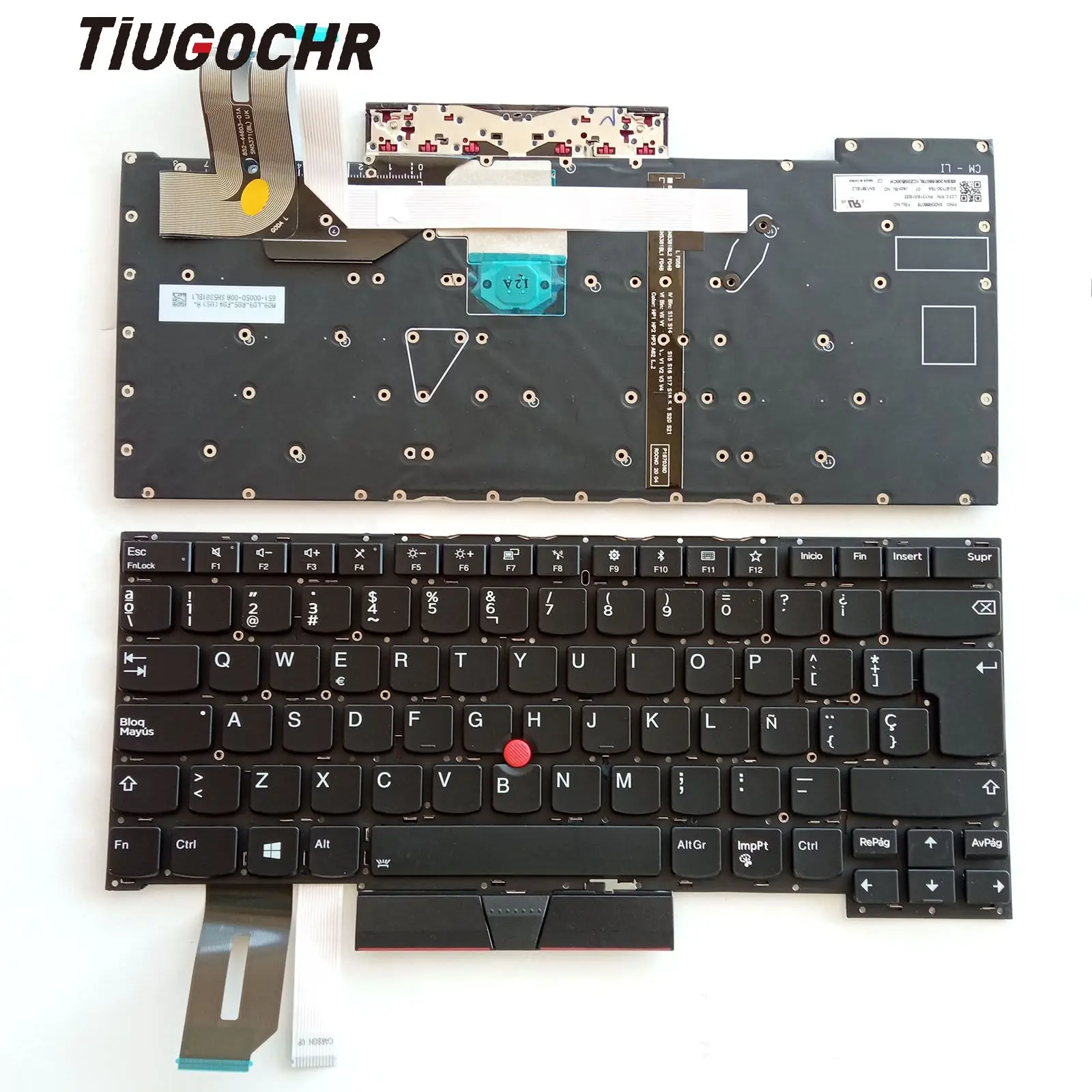 

New SP For Lenovo Thinkpad X1 EXTREME GEN 1 2 T490S T495S 20MD 20QT 20QU Keyboard