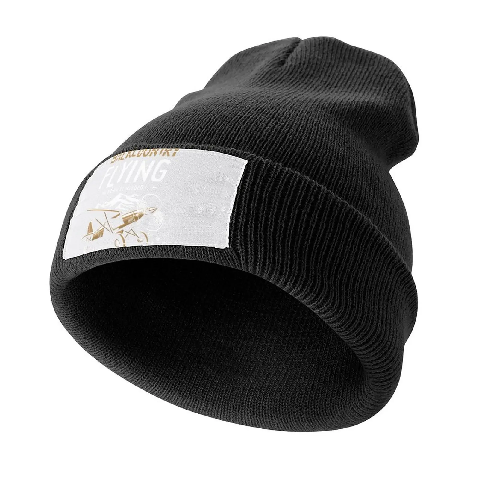

STOL Bush Plane Pilot Backcountry Flying No Runway Needed Knitted Cap Mountaineering Bobble Hat Hat Male Women's