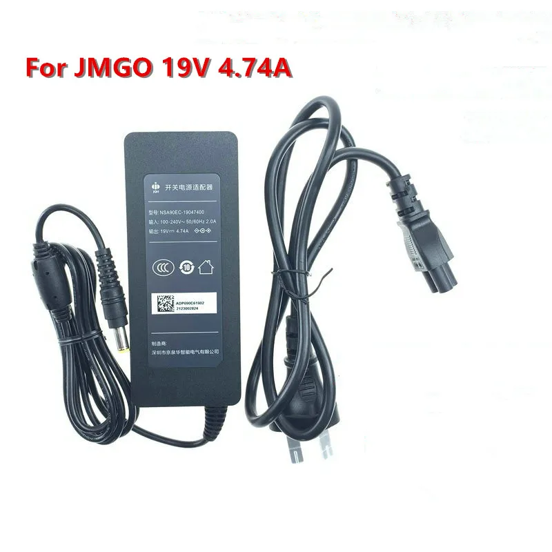 JMGO 프로젝터 G7S V8 J6E8E10G1-CS G9 전원 공급 장치 용 기존 19V 4.74A NSA90EC-19047400 AC 어댑터 충전기
