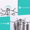 6-Hook Multi-functional Metal Plating Kitchen Spatula Spoon Turner Ladle Holder Stand Organizer Rack Shelf 4
