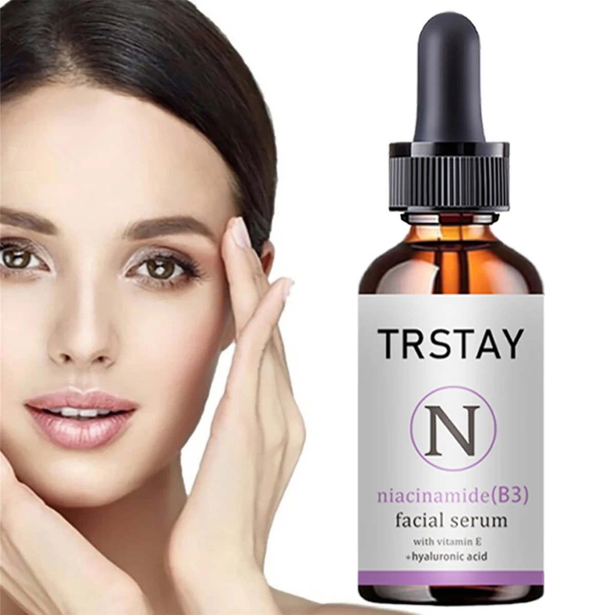 5ML/15ML/30ML/50ML/  TRSTAY  Nicotinamide (B3)  Facial serum  Using vitamin E+penetration  Hyaluronic acid  Accelerate collagen 2
