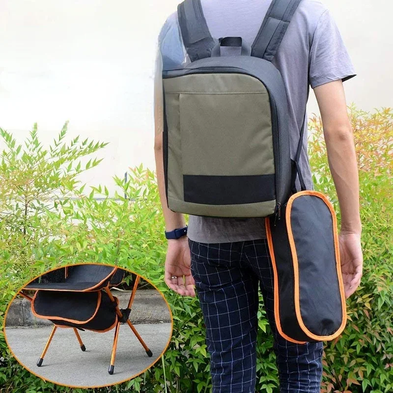 Ultralight Portable Folding Chair Detachable Outdoor Fishing Camping Travel BBQ Oxford Cloth High Load 150kg Send Storage Bag