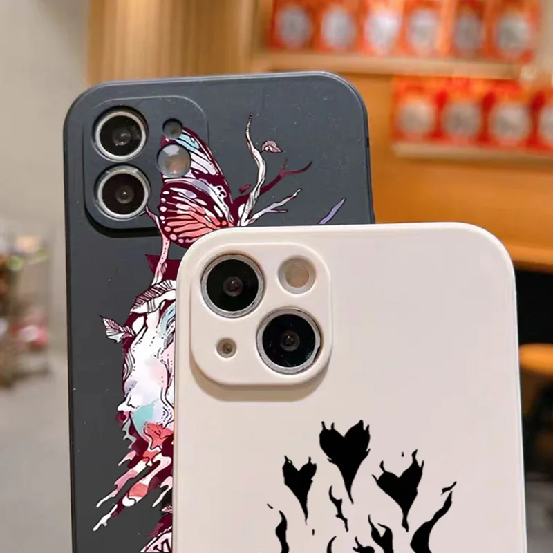 Aesthetic Flower Skeleton Skull Phone Case For Xiaomi Redmi Note 13 11 12 Pro Plus 5G 10 10S 11S 12S Cover For Redmi 12C 13C 4G - Image 3
