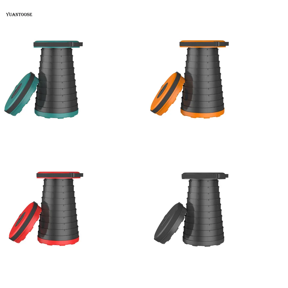 Outdoor Furniture Retractable Stool Chairs Portable Stool Lounge Folding Chair Camping Foldable Convenient Fishing Carry
