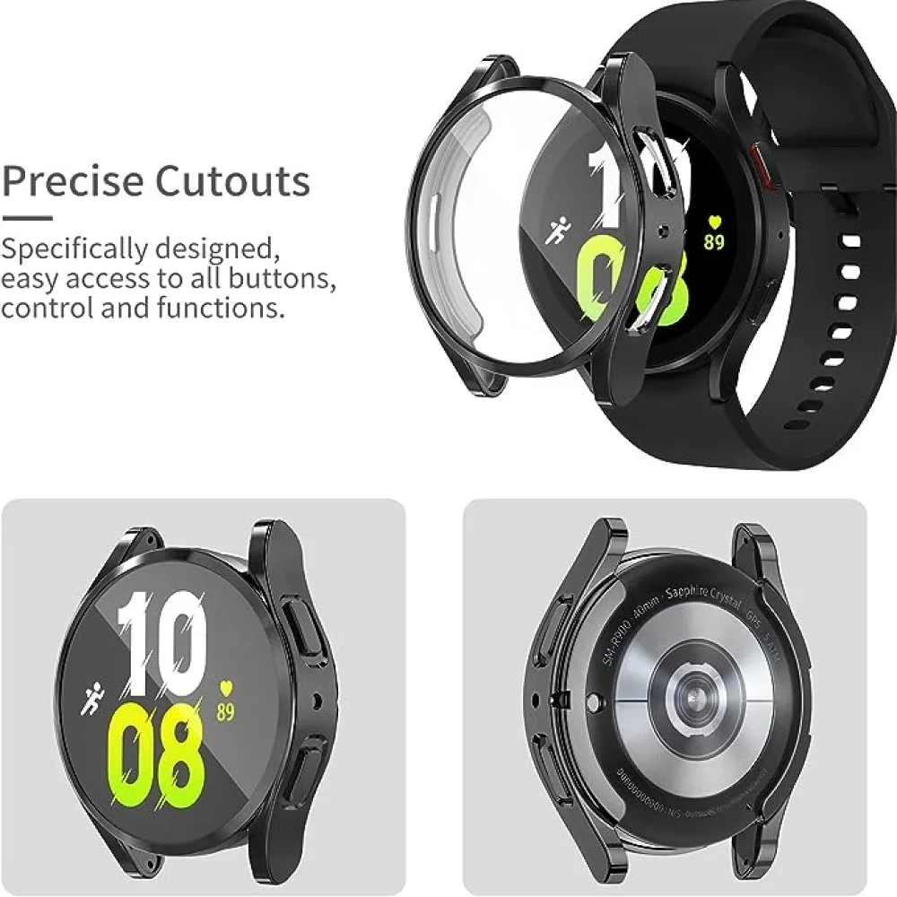 Protective Case+Band for Samsung Galaxy Watch 4/5/6 40mm 44mm Soft TPU Cover+Bracelet for Galaxy Watch 6 Classic 43mm 47mm Strap