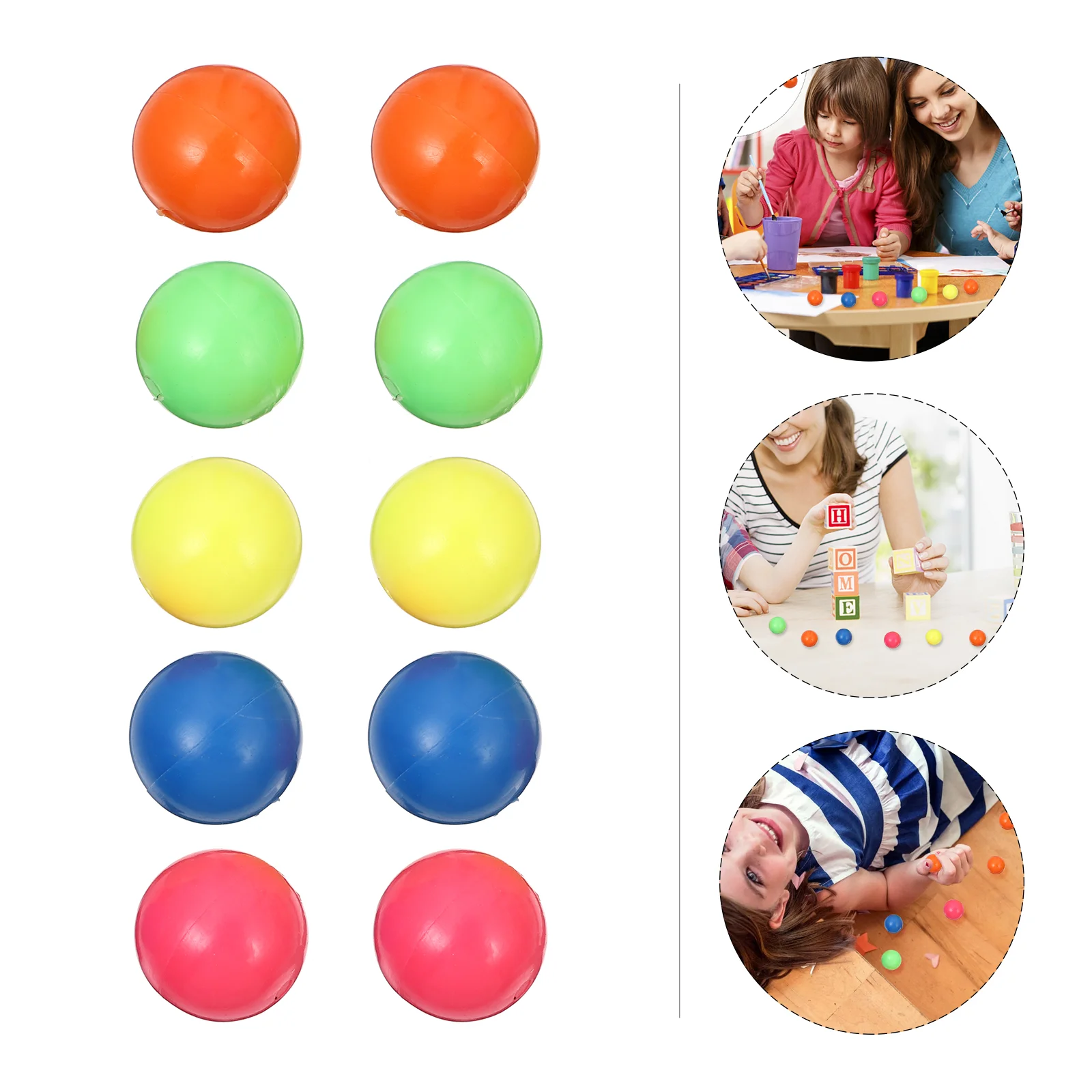 

50 Pcs Probability Ball Colorful Plastic Balls Kids Toy Toys Math Teaching Small for