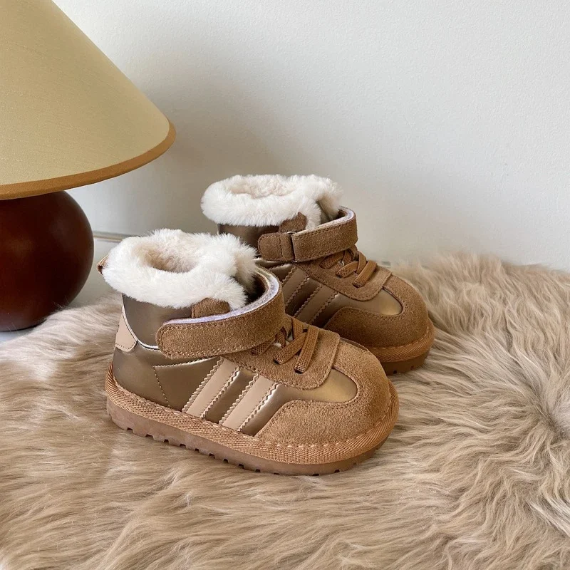 아동부츠 Baby Walking ShoesChild Snow Boots Winter Boots Boy Fur