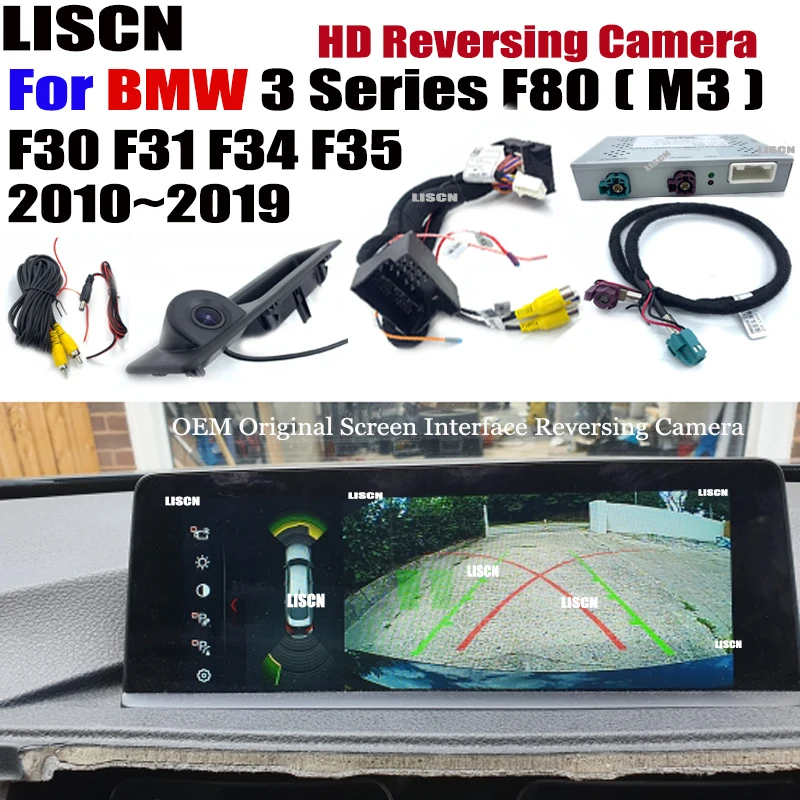 Telecamera Di Backup Dell'auto, Telecamera Visione Notturna CCD Impermeabile BMW Serie 3 F30 F31 Telecamera Di Backup Dell'auto, Telecamera Visione Notturna CCD Impermeabile BMW Serie 3 F30 F31