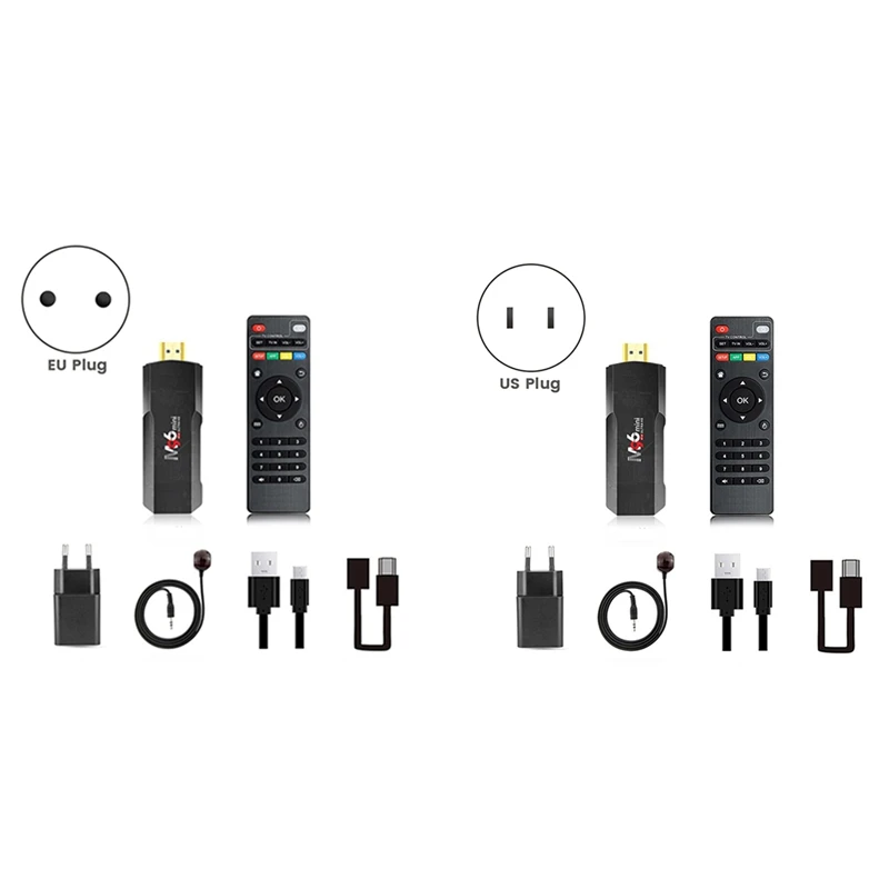 Mini Tv Stick H313 4K Lettore Di Rete Android Smart Tv Box Atv Hd Set Top Box Tv Stick Per Google Youtube Eu Plug