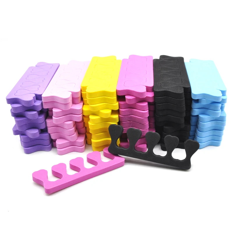 100 PCS/LOT Professional Nail Art Toes Separators Fingers Foots Divider Sponge Soft Gel UV Beauty Tools Polish Manicure Pedicure nail art tools toe separators toe spreader finger toe separator