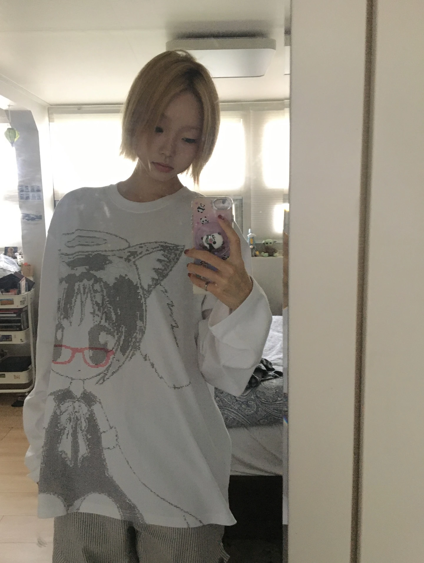 Karrram Japanisches Y2k Anime Print T-Shirt 2000er Koreanischer Stil Langarm-T-Shirt Vintage Harajuku Cutecore Weiße Oberteile Kawaii 00er – Detail 8