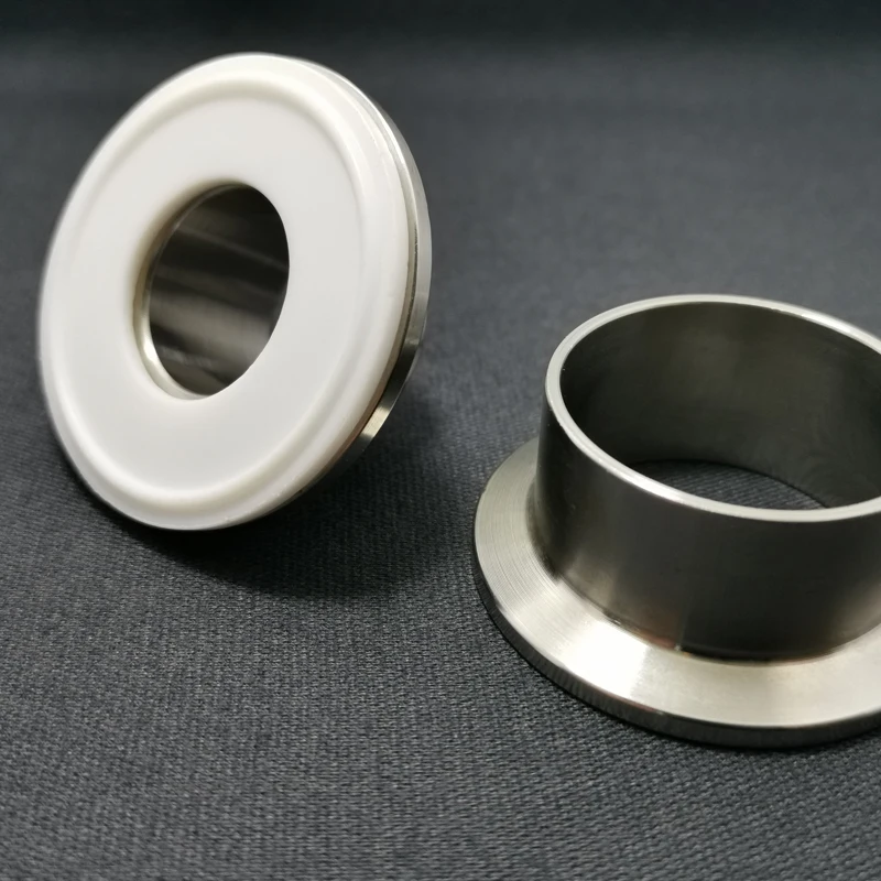 5 Pcs ISO 고품질 압력 위생 식품 등급 씰 가스켓, 3 개의 클립 PTFE 씰 가스켓, 홈 메이드 디옵터 링