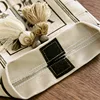 Tissue Box Paper Holder Napkin Dispenser Velvet Facial Organizer Wabi-sabi Beige Japan Style Luxury Hand Paint Gome Decoration 5