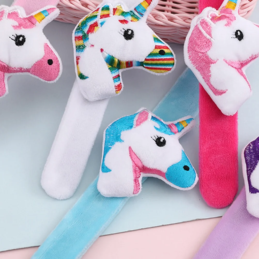 

Stuffed Slap Bracelet Bands For Party Decorative Bracelets Favors Unicorn Wrist Tape