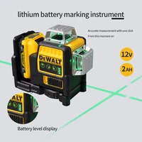 DEWALT DW089LG Laser Level 12V Lithium Battery Three sided Surrounding Outdoor Level 12 Lines  Green Light Measuring Instrument 2