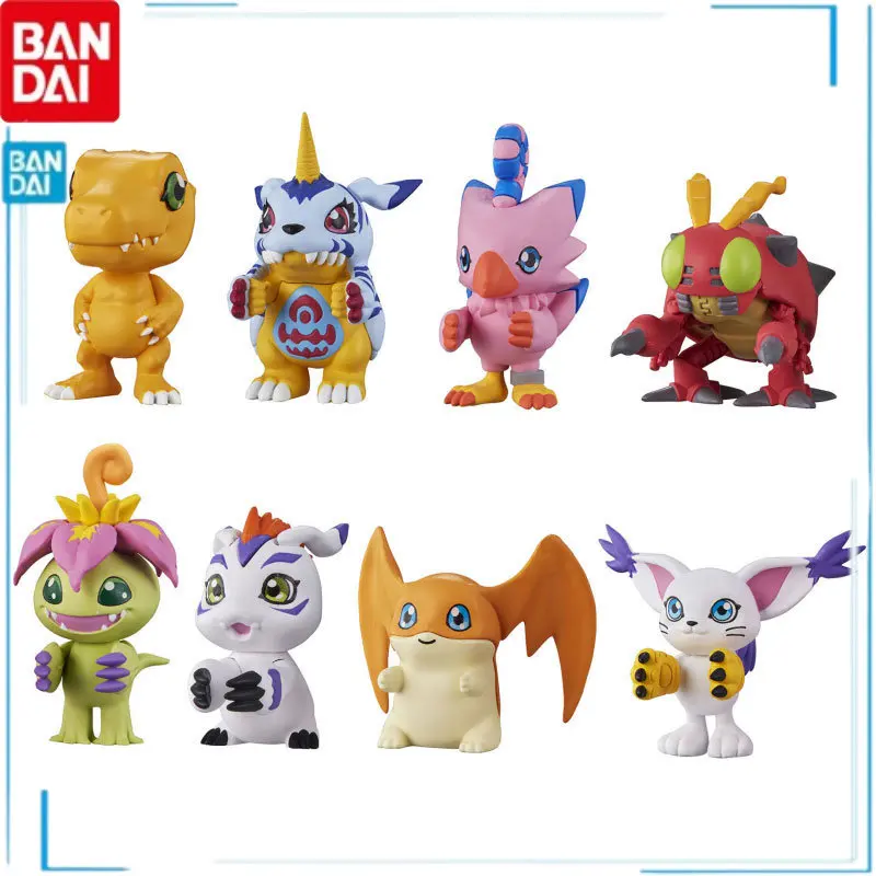 

BANDAI Digimon Adventure Greymon Agumon Tentomon Gashapon Action Figures Model Genuine Anime Figures Collection Gifts Toys