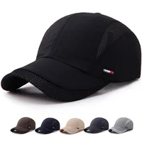 Caps For Men And Women Summer Outdoor Sports Quick Drying Mesh Baseball Cap For The Sun Duckbill Cap Simple Solid Color Hats B1 1