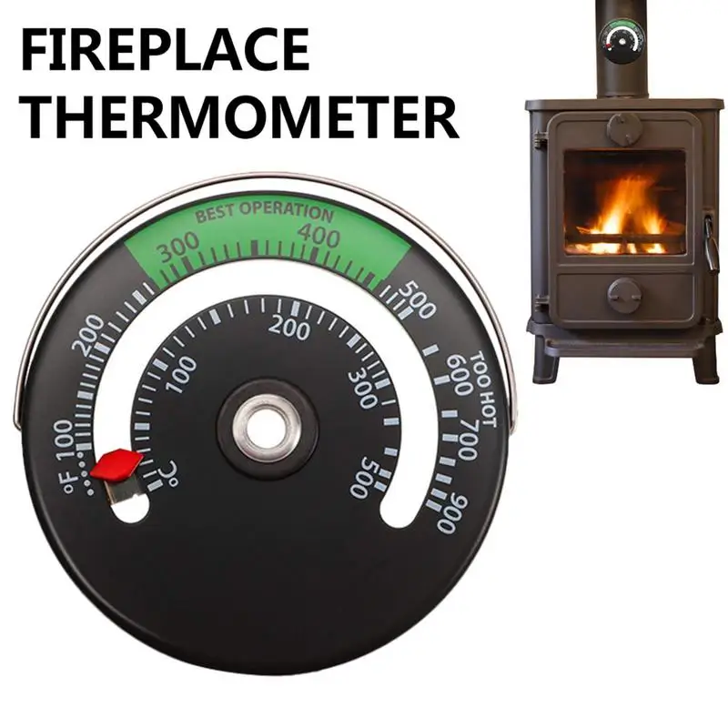 Wood Stove Thermometer, Magnetic Thermometer for Wood Burning Stoves Gas  Stoves