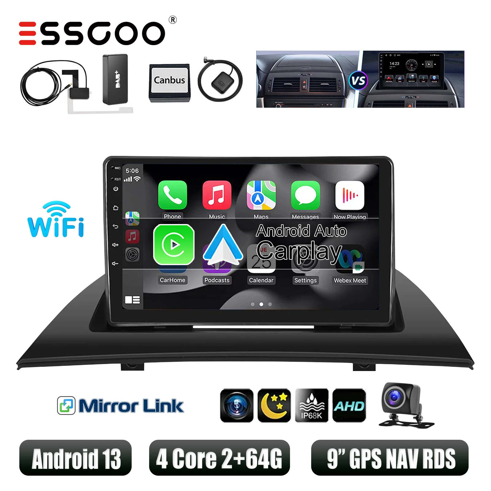 2-64 Carplay DAB Cam