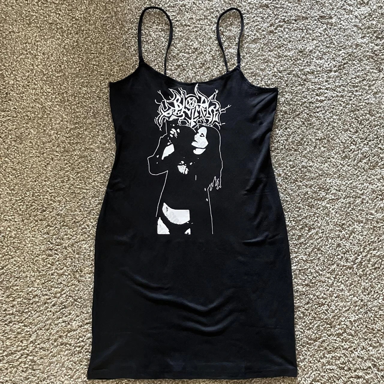 Noura Red And Black Stripe Grim Reaper Vest Top By Dark In Love - Foto 9