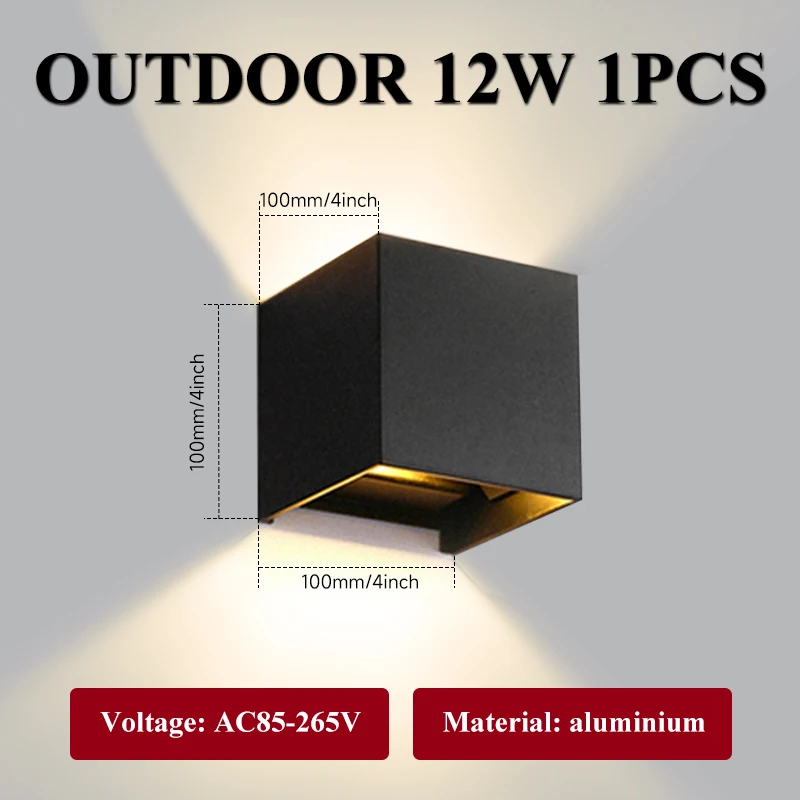 12W Square,Warm white