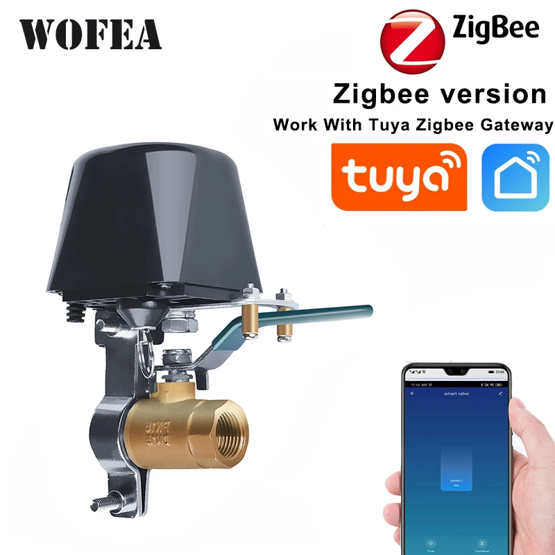 

Wofea Tuya Zigbee Smart Manipulator Valve Controller Bluetooth For Water Gas Auto Shut ON Off Work With Alexa Google Assistant