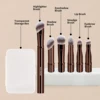 MAANGE Double Ended Makeup Brush Set Detachable Travel Contour Concealer Brush Set Eyeshadow Brush Face Cosmetic Tools with Box 4