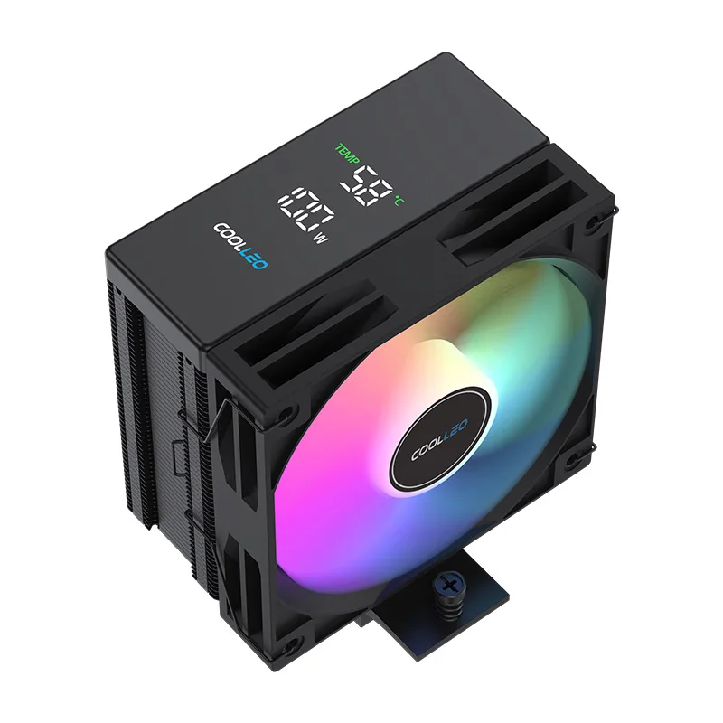 CPU Cooling Fan 4 Heat Pipes Digital Display TDP 200W for LGA1700 AM4 AM5