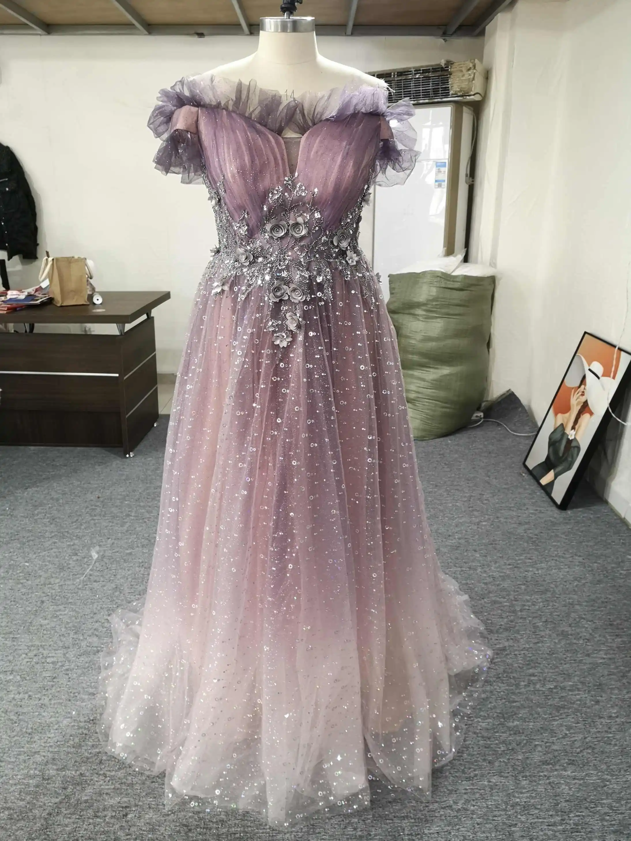 Rosa Vestidos De Novia Con Colores Degradados Vestidos De Noche