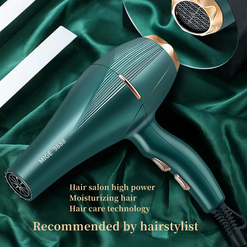 Profesyonel yüksek hızlı saç kurutma makinesi 2300W Ultra yüksek güç hızlı  kurutma mavi ışık iyon dilsiz ev saç salonları için tavsiye - AliExpress