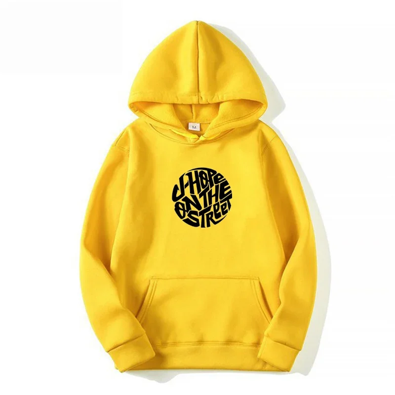 J-Hope On The Street Hoodies Fashion Kpop Letter Print Hoodie Women Autumn Loose Sweatshirt Female Streetwear Clothes 5