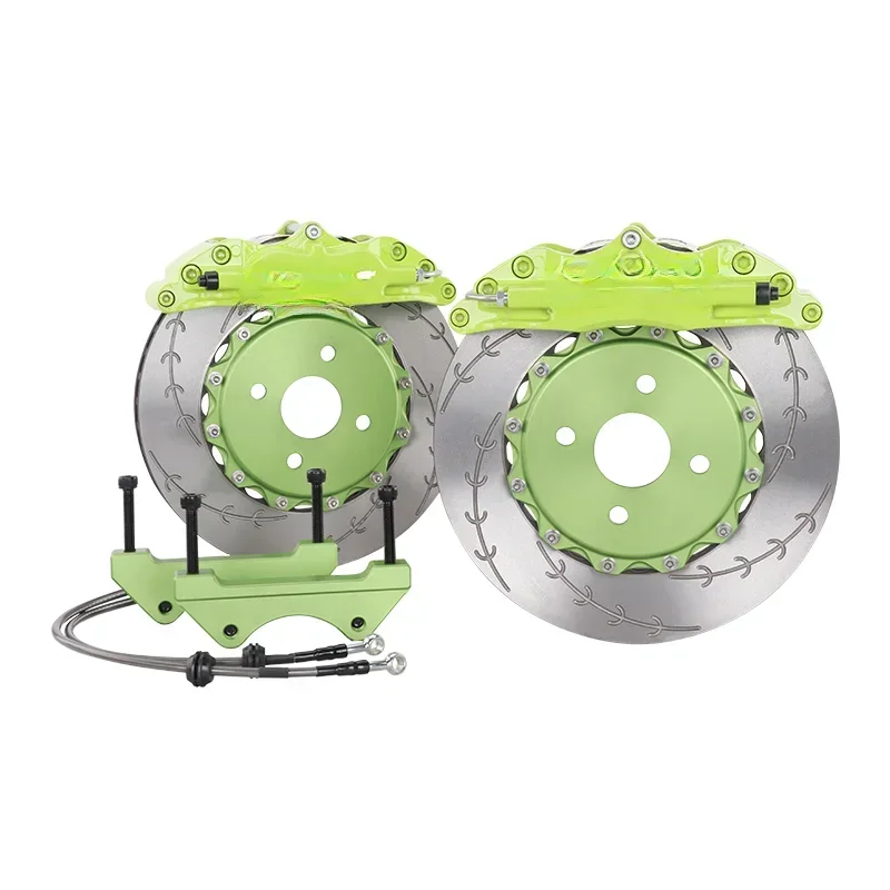 Universal Brake System For AP 5200 Racing 4 Pots Modified Big Brake Caliper 330mmx28mm Disk For 17 Inch Wheel BMW E46