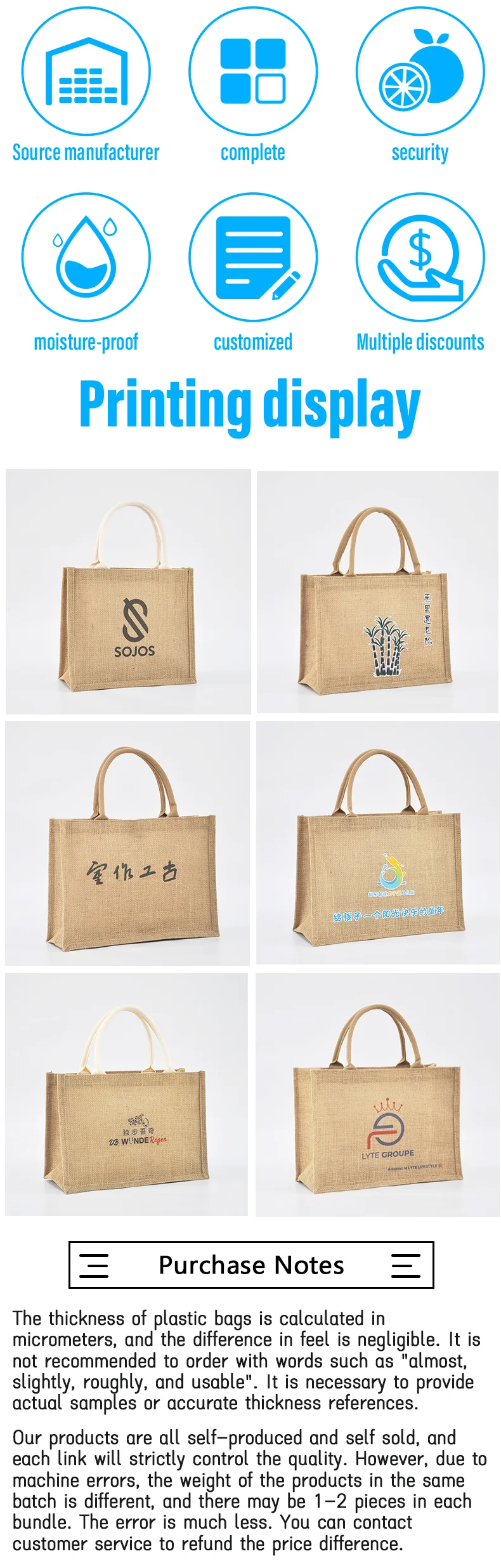 Custom Canvas Tote Bag – Eco-Friendly Reusable Linen Shopping Bag with Handle, Ideal fo... - SKU CTB10346 - UGI Packaging
