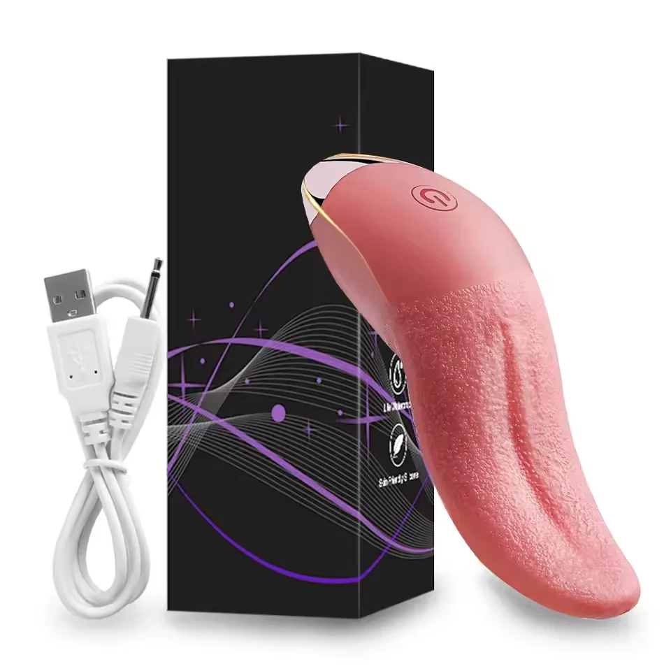 Realistic Tongue Licking Vibrator Female G Spot Clitoris Nipple Stimulator Blowjob Orgasm Vagin Massager Sex Toys for Adult 18+