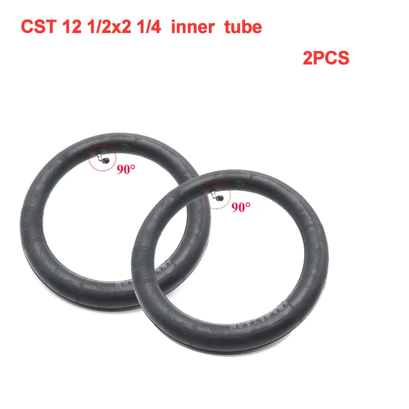 2pcs/lot Inner Tube 12 1/2 x 2 1/4 with a Bent Angle Valve Stem 12.5x2.25 fits many gas electric scooters and e-Bi