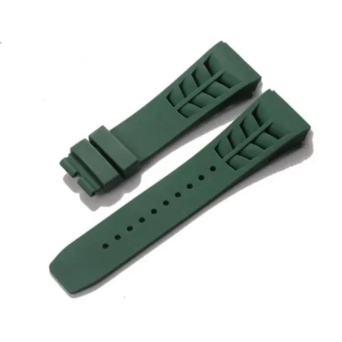 רצועת שעון סיליקון עבור Richard Mille, עמידה במים ובזיעה, נוחה לשימוש, איכות גבוהה, רצועת שעון גומי 25*20 מילימטר