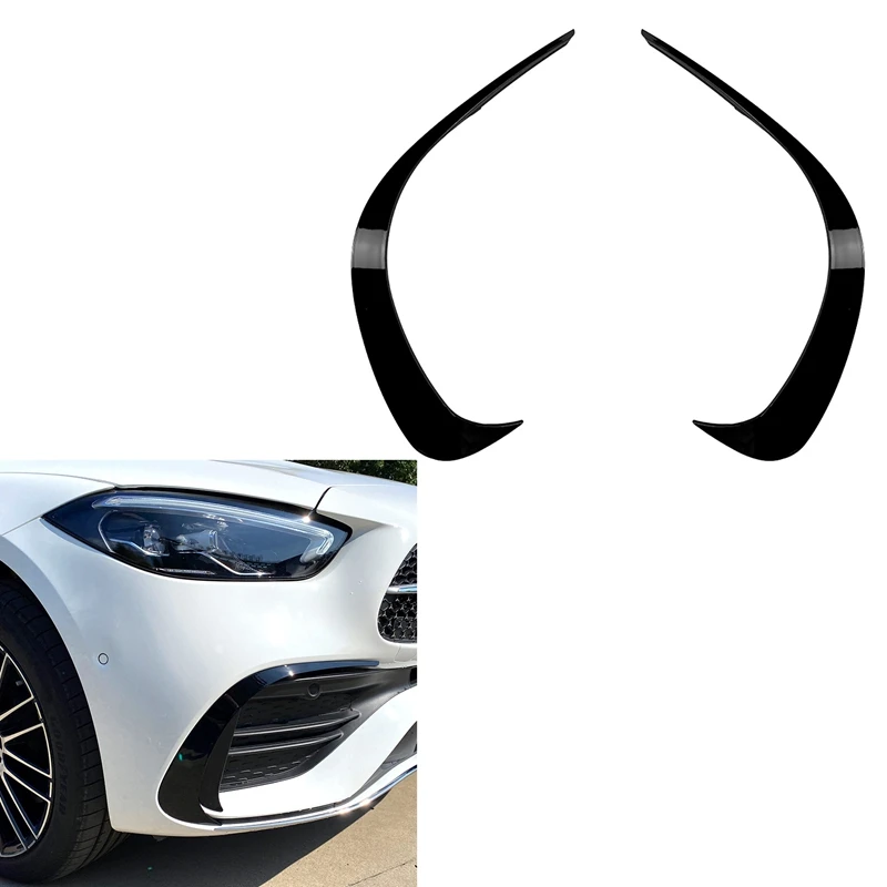 

Разветвитель переднего бампера автомобиля, спойлер, боковые декоративные крышки, отделка для Benz C-Class W206 2021 2022 C200 C260 AMG