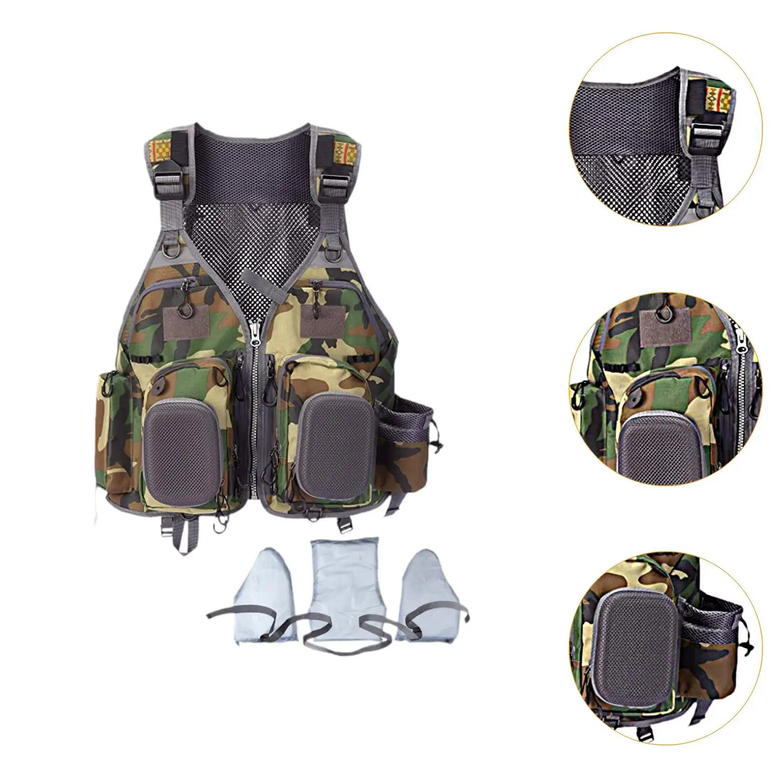 Fishing Life Suit Vest Swimwear Swimming Vest for Water Sport Adults Rafting