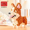 Linkgo Connection Building Blocks Collie Husky Bulldog Corgi Schnauzer 3D Model Animal Dog Mini Bricks Figure Toys For Kid Gift 6