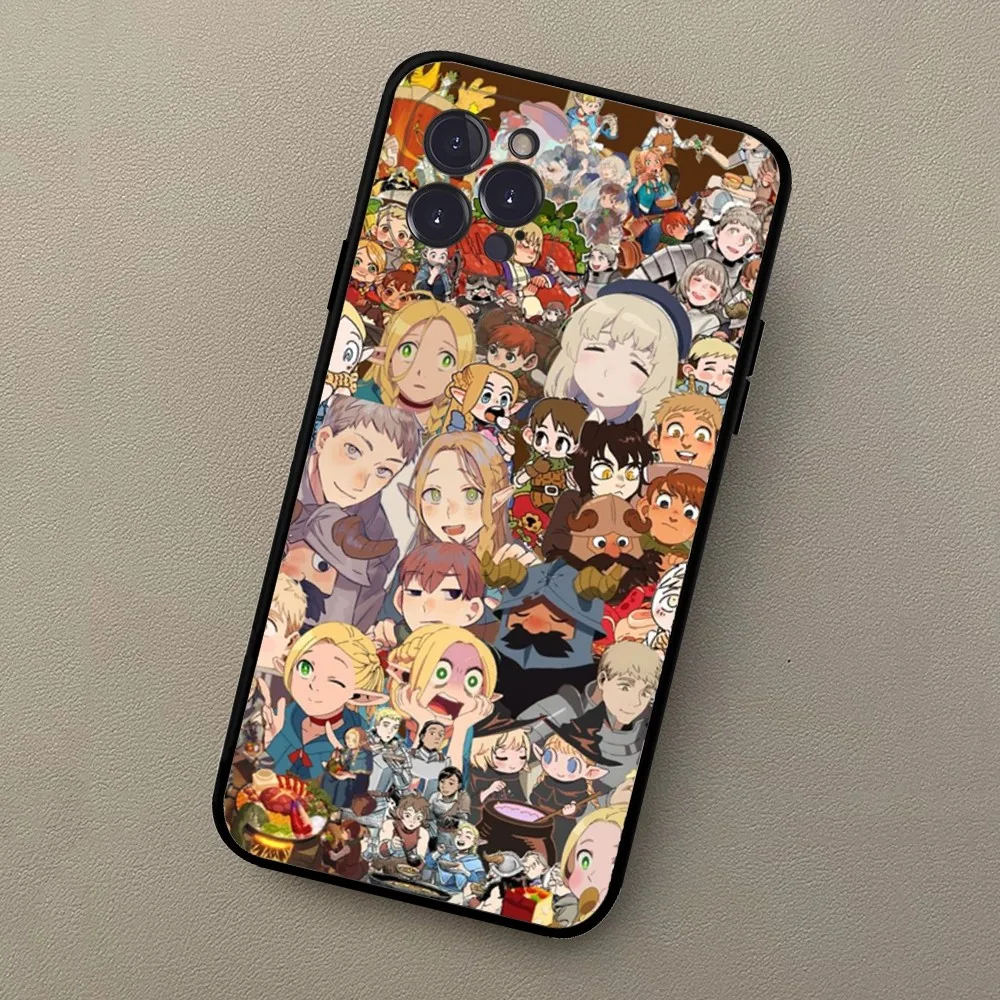 Delicious in Dungeon anime Phone Case For iPhone 15 14 13 12 Mini 11 Pro XS Max X XR SE 6 7 8 Plus Soft Silicone Cover