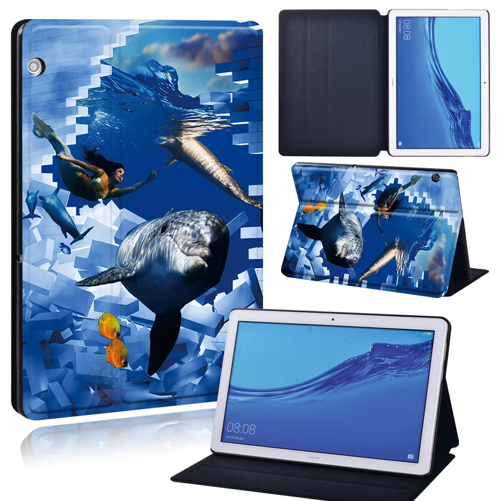 caso tablet para huawei mediapad lite lite capa de couro caso suporte
