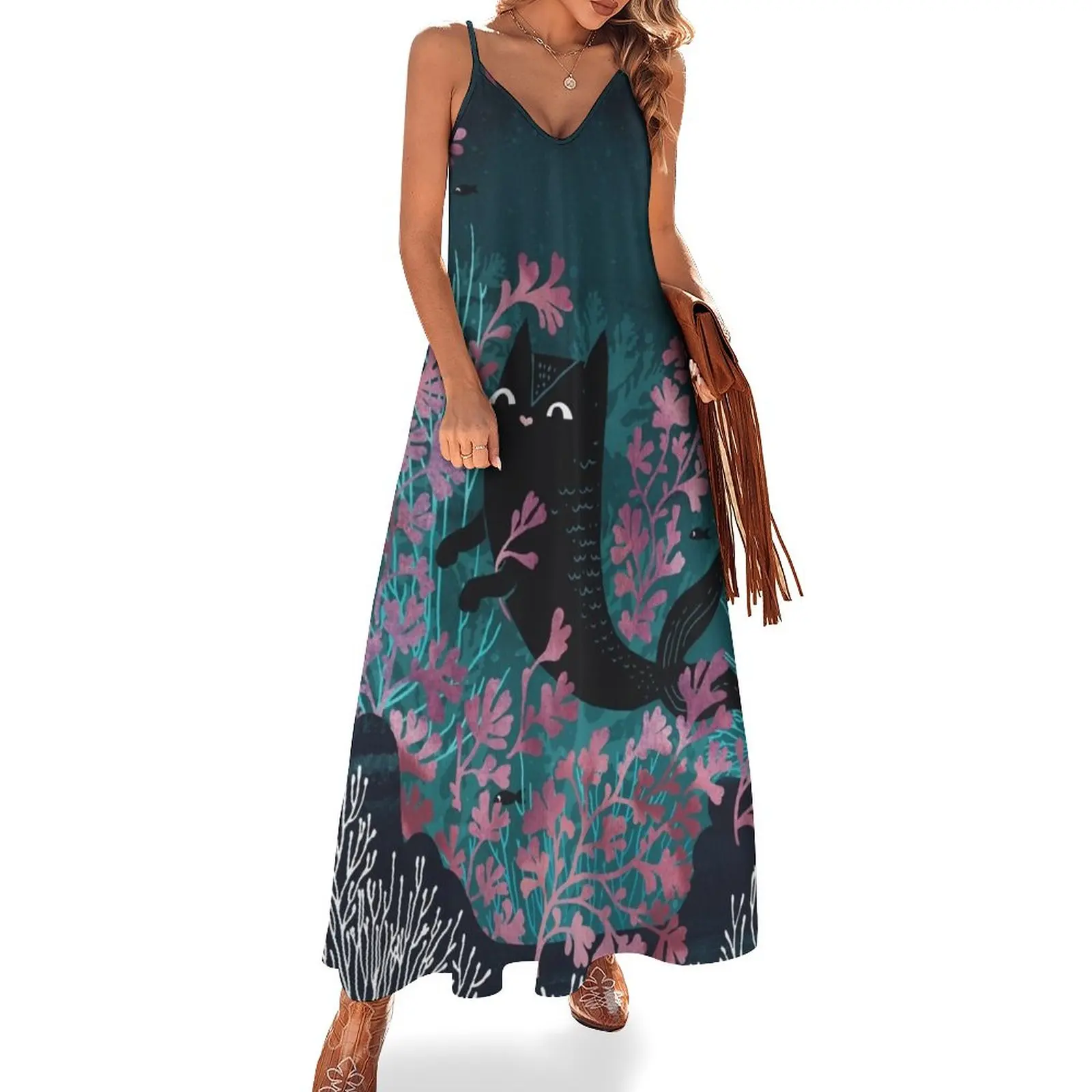 

Undersea Sleeveless Dress women's summer jumpsuit evening dresses luxury 2023