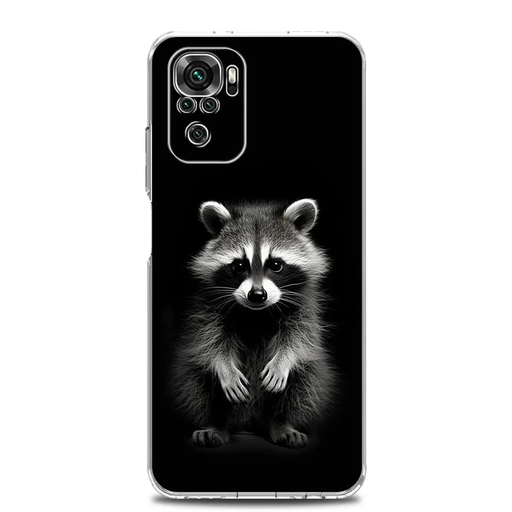 Clear Soft Phone Case with Mapache Design