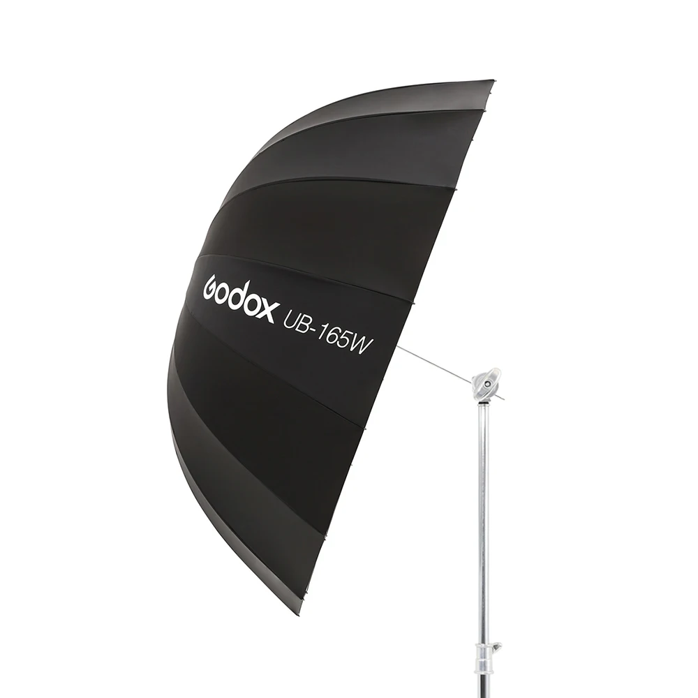 고독스 UB-165W 165cm 파라볼릭 블랙 화이트/실버 반사 우산 스튜디오 조명 우산 디퓨저 커버 천 포함