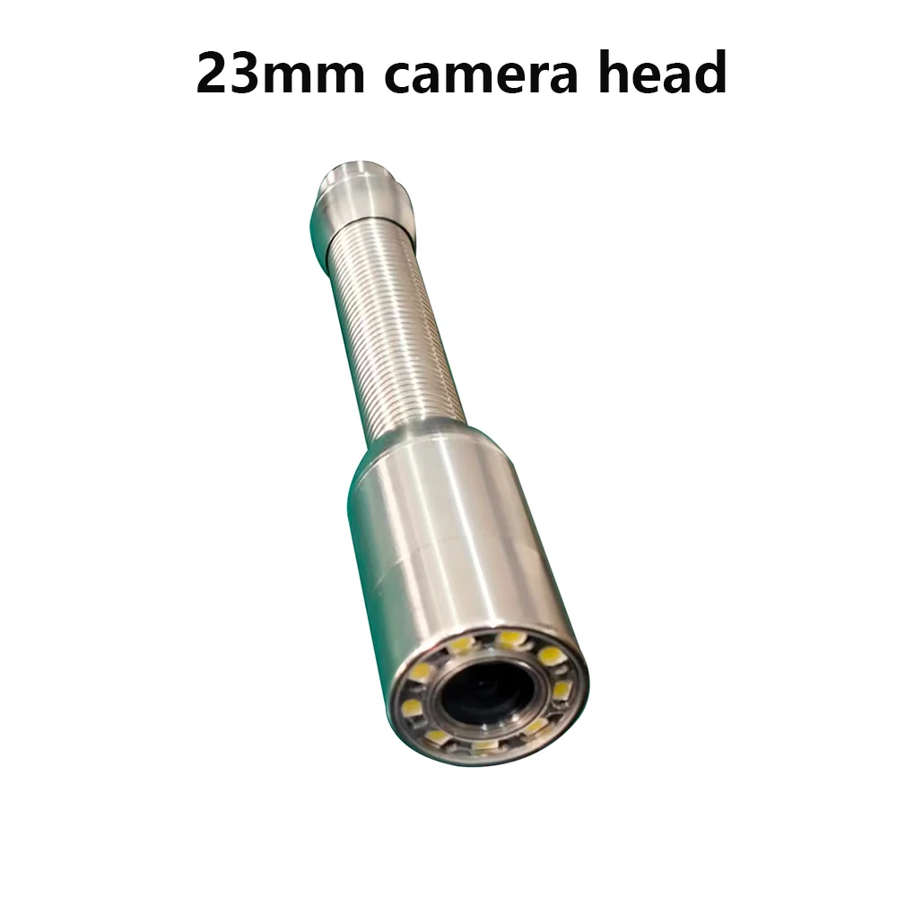 512Hz Self Leveling 23mm 14mm Camera IP68 Meter Counter 7"Monitor Pipeline Sewer Industrial Endoscope Video Camera 5.2mm Cable 5