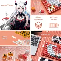 Redragon K673 PRO SE 81 Keys Wireless RGB 3-Mode Anime Mechanical Hot-Swap Socket Gaming Keyboard, Custom Hi-Fi Linear Switch - Image 6