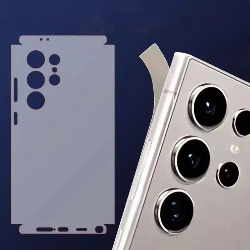2 Pezzi Pellicola Idrogel Posteriore per Samsung Galaxy S25 S24 Ultra Plus, Protezione Schermo HD Trasparente, Pellicola Protettiva S25 Plus S25 Ultra