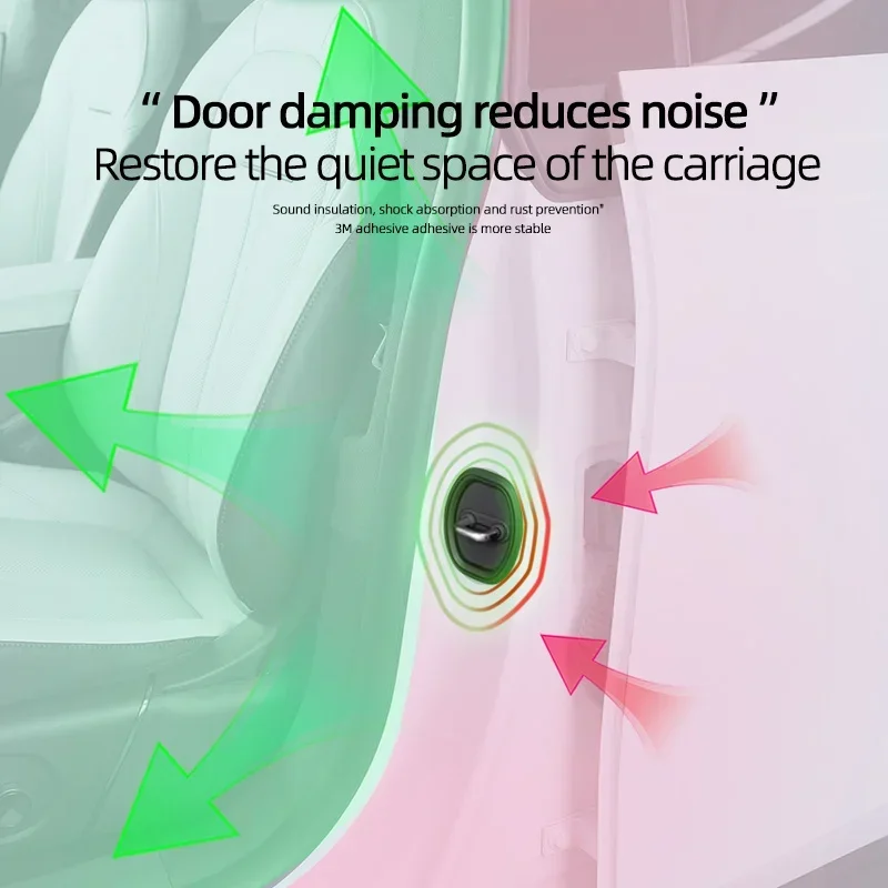 Silica Gel Door lock Case Car Door Lock Cover Check Arm Protector Cover For BYD Qing Tang Song Yuan Han Pro Plus EV DMI MAX