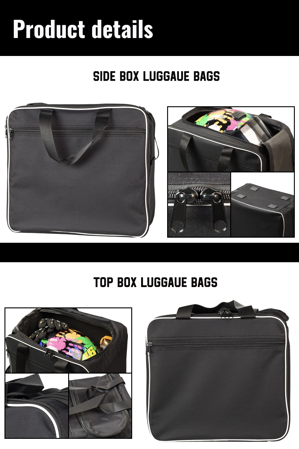 오토바이 러기지 백, BMW R1200GS Adv 블랙 이너 백, R 1200 GS 어드벤처 수냉식 2013-2017 2016 2015 2014, 신제품